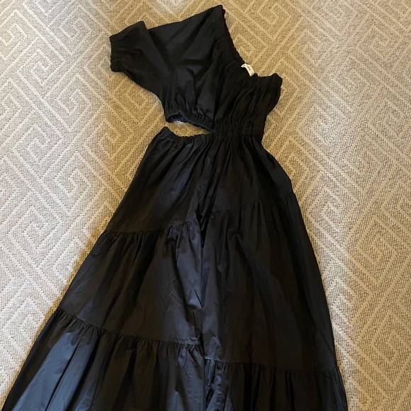 Mango Black One Shoulder Size 2 Side Cutout - Picture 2 of 3